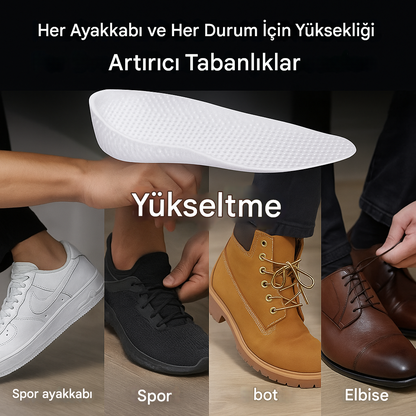 1 Alana 1  Bedava Yeni Lunavera Tabanlıklar - Anında 8 cm Yükselin