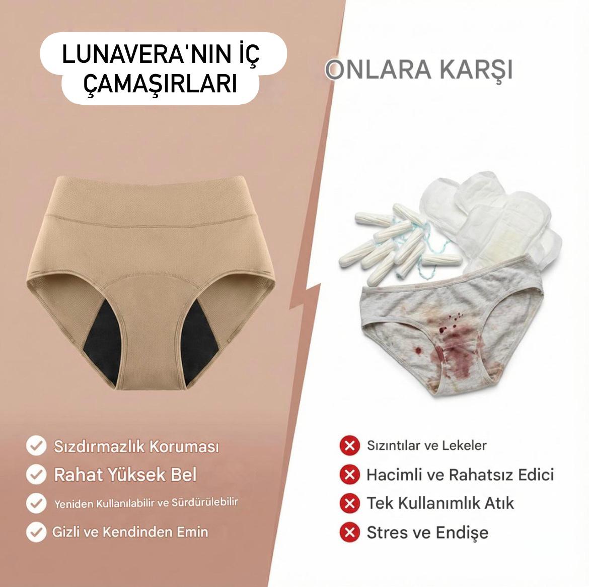 Lunavera %100 Sızdırmaz İç Çamaşırı